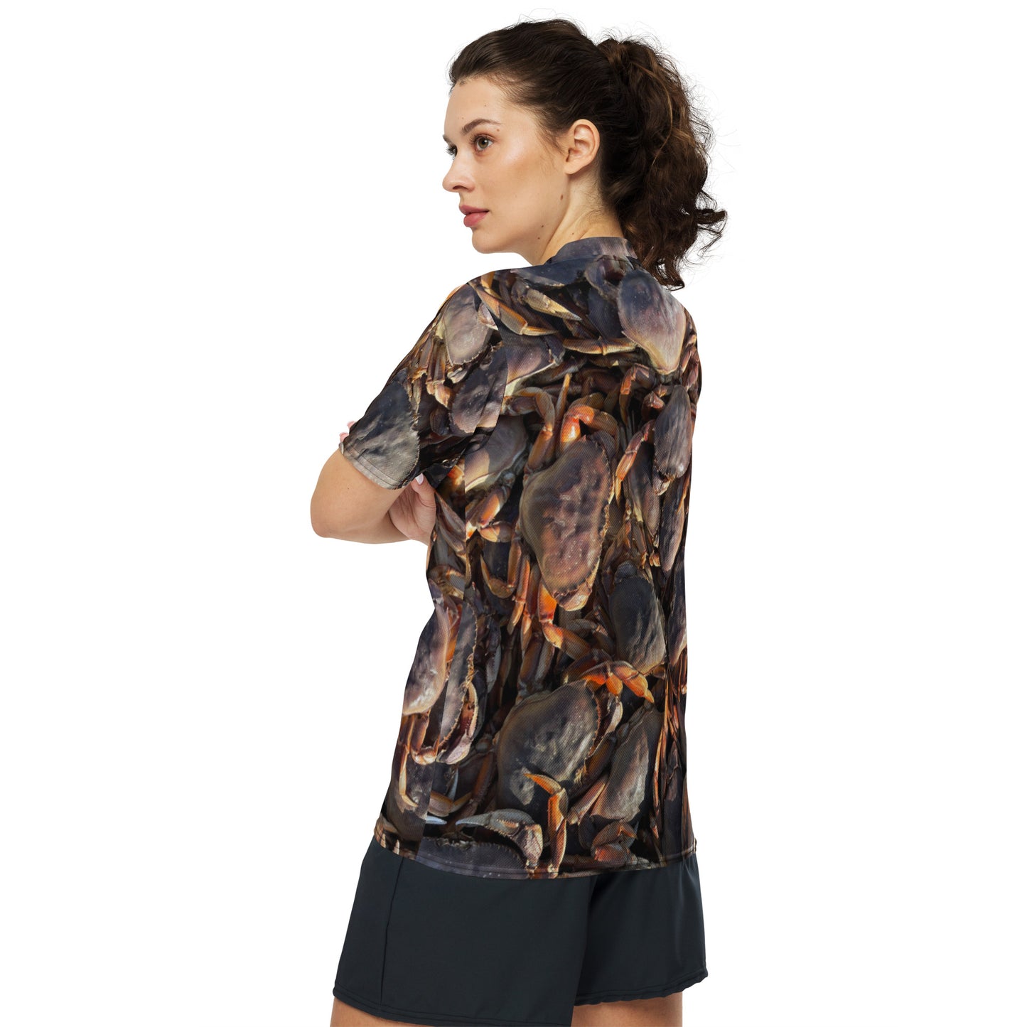 Dungeness Crab Recycled unisex sports jersey