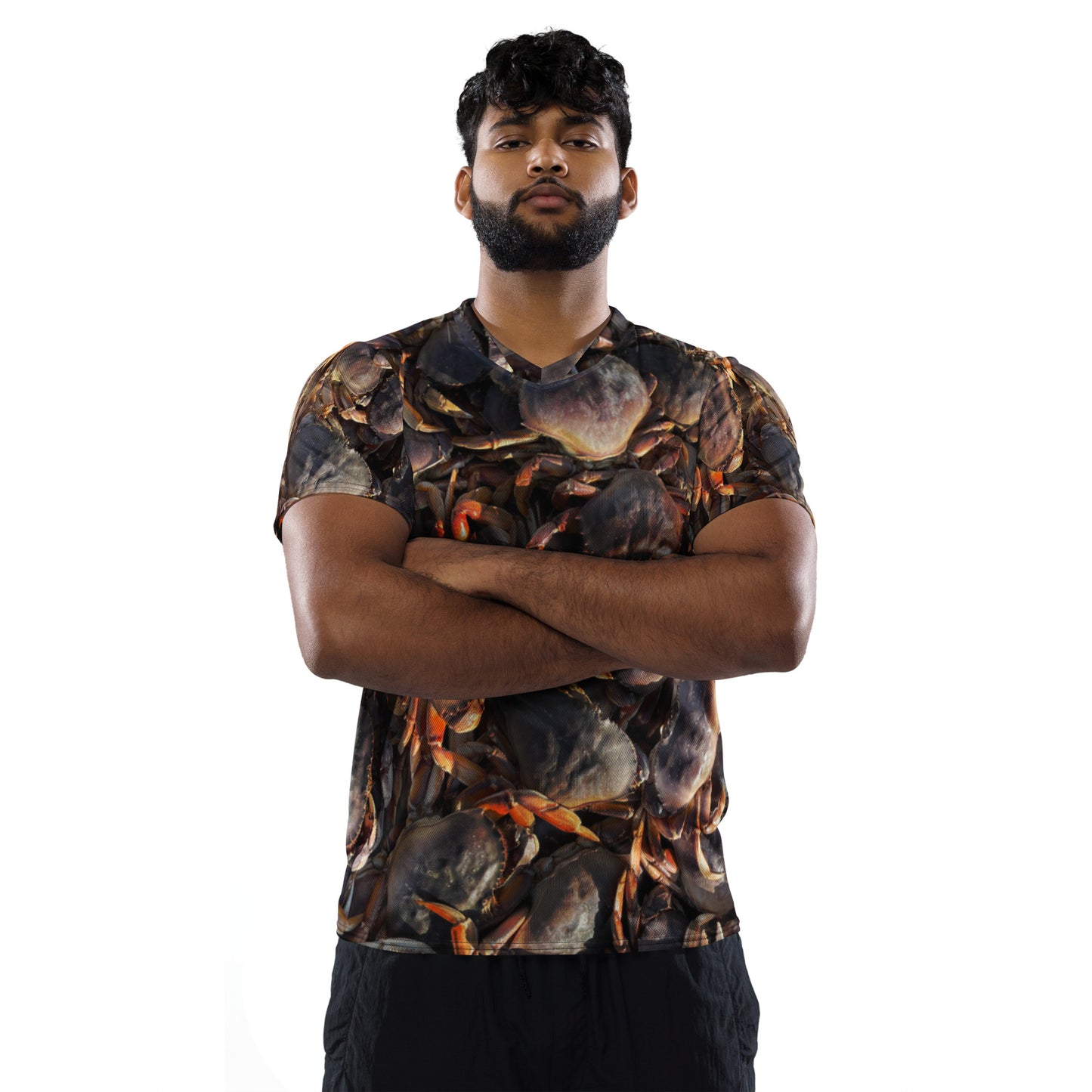 Dungeness Crab Recycled unisex sports jersey