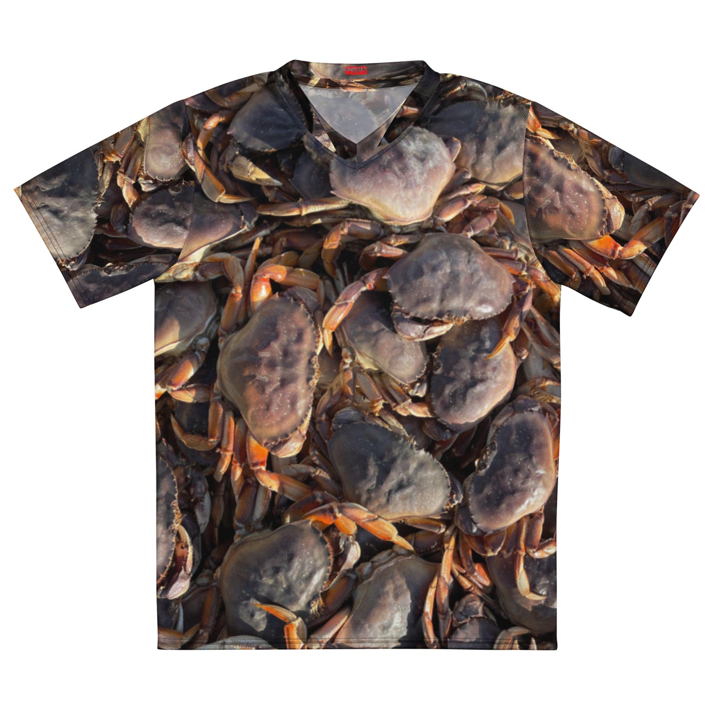 Dungeness Crab Recycled unisex sports jersey
